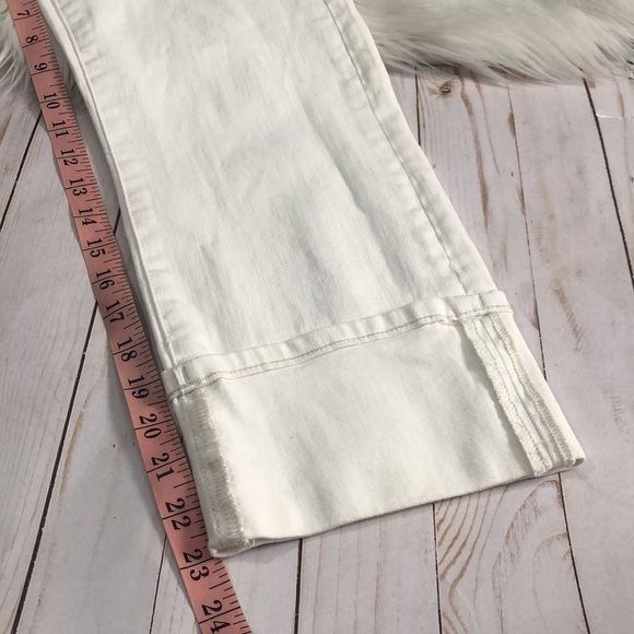 Henry & Belle white cropped cuff jeans size 29 - Picture 11 of 12